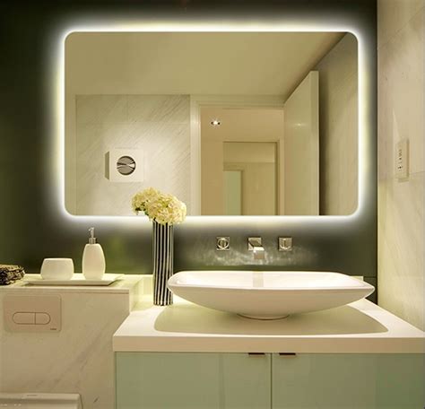 Illuminated Corner Bathroom Mirror Cabinet Everything Bathroom