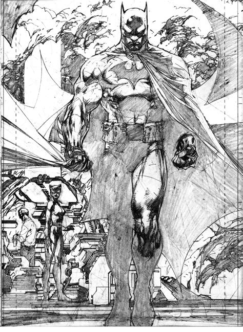 Batman By Jim Lee Comic Book Artwork Comics Artwork Comic Book