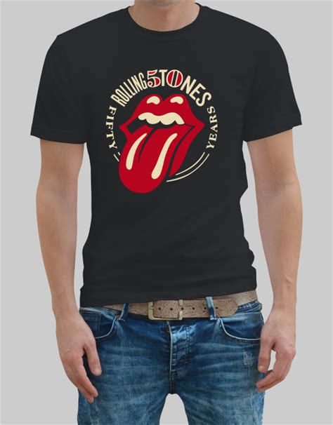 Legal and official rolling stones merchandise in partnership with bravado international group, a universal music group company; The Rolling Stones 50 years T-shirt | Music t-shirts ...