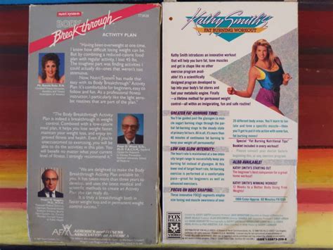 Vintage Vhs Aerobic Work Out Tape Lot Of 2 Kathy Smith Fat Etsy