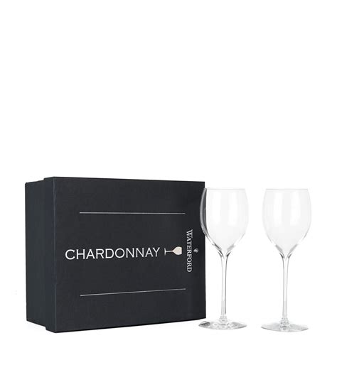 waterford elegance chardonnay wine glass set of 2 harrods us