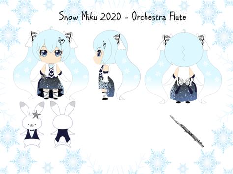 Piaproピアプロイラスト「snow Miku 2020 Orchestra Flute」