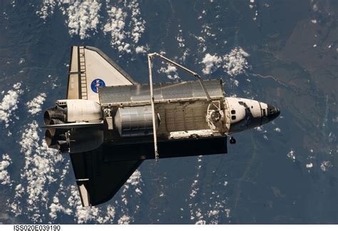 Esa Space Shuttle Discovery During The Sts 128 Mission Shortly After