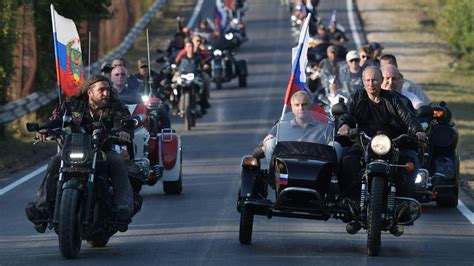 Putin Poses With Bikers As Thousands Take To The Street