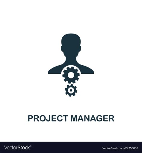 Project Manager Icon Creative Element Design From Vector Image