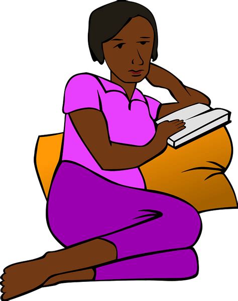 African Woman Reading Clipart Free Download Transparent Png Creazilla