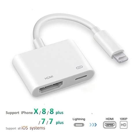 For Ipad To Hdmi Adapter For Lightning To Digital Av Hdmi 4k Usb Cable