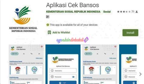 Aplikasi Cek Bansos Pkh Prakerja Bsu Blt Kemensos