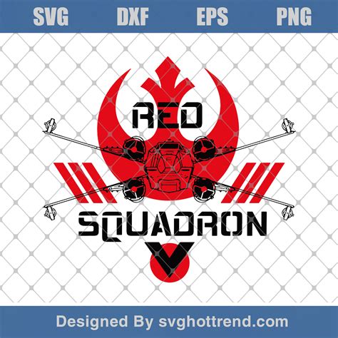 Red Squadron Star Wars Svg Red Squadron Svg Star Wars Svg Trending