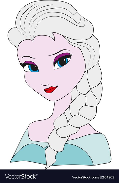 Princess Elsa Enchantress Frozen Royalty Free Vector Image