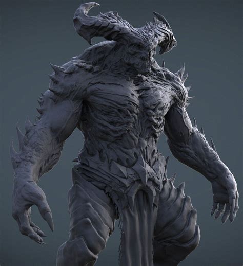 Artstation Demon Beast Wip Preston Law Creature Feature Creature