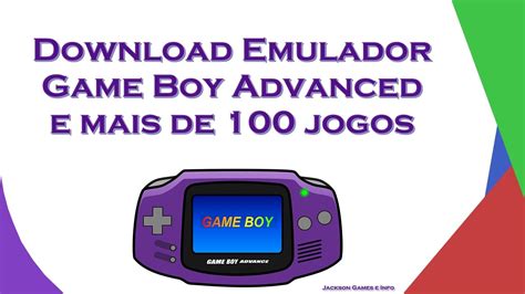 Emulador De Game Boy Advanced Para Pc Com Mais De 100 Jogos Download