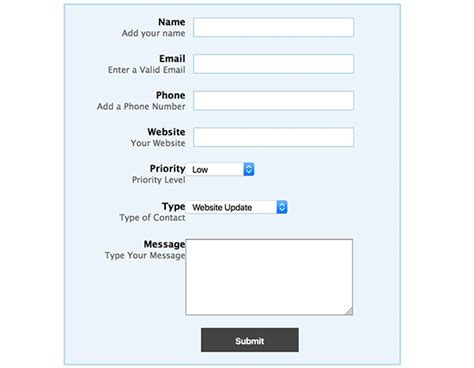 Php Contact Form Create Forms Using Html And Php