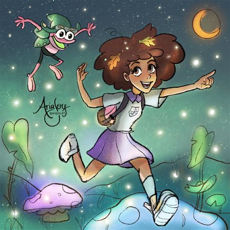 Aria Joy On Twitter A Doodle Of Anne And Sprig From “amphibia”