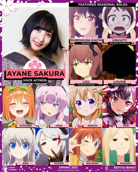 anime corner ayane sakura is giving voice to shirokusa