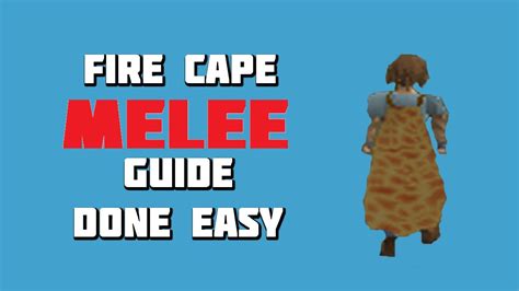 Osrs Fire Cape Melee Guide Done Easy Framed Youtube