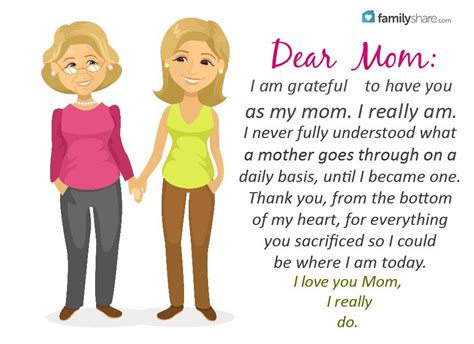 Dear Mom I Am Grateful To Have You As My Mom I Really Am I Never