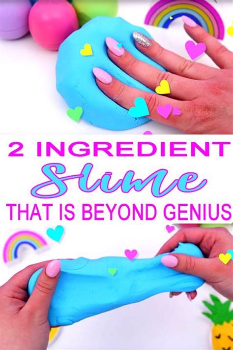 Diy 2 Ingredient Slime Recipe How To Make Homemade No Glue Or Borax