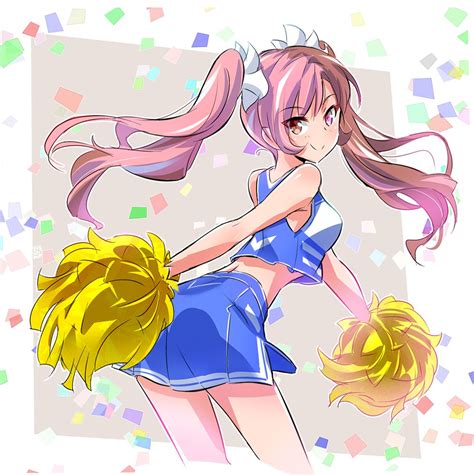 anime girls cheerleading animoe