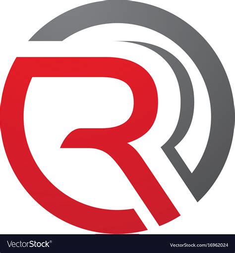 R Letter Logo Template Design Royalty Free Vector Image