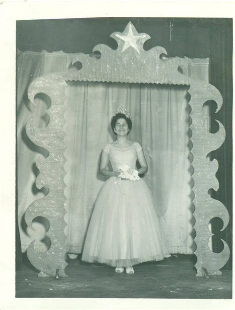 Prom 1957 Girl Wearing Formal Dress Tiara School Photo 50s Etsy Canada