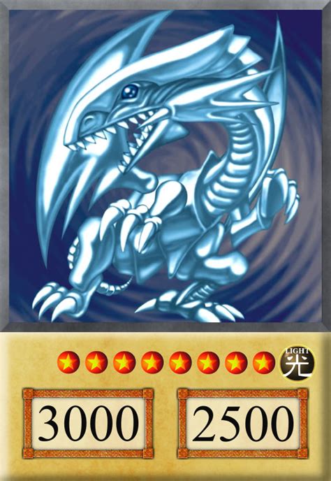 Yu Gi Oh Anime Card Blue Eyes White Dragon By Jtx1213 On Deviantart