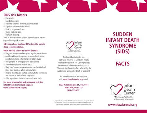 SIDS Brochure - Children's Health Alliance of Wisconsin