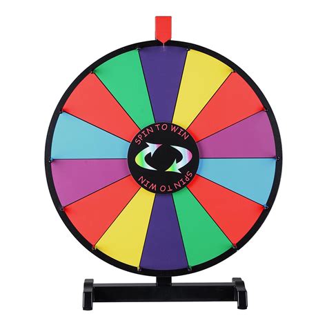 Winspin® 18 Dry Erase Spinning Color Prize Wheel Tabletop Fortune Carnival Game 640671043274 Ebay