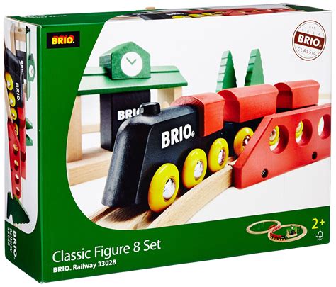 Brio World 33028 Classic Figure 8 Set 22 Piece Wood Toy Train Set