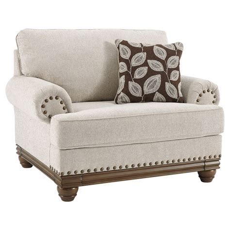 Signature Design By Ashley Harleson Oversized Accent Chair In Wheat