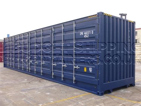 40ft High Cube Side Opening Shipping Containers One Trip New