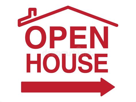 Open House Sign Template For Real Estate Agents Directional Layout