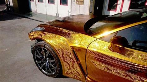 The Paint Job On This Gold Car Is Absolutely Insane 25 Pics