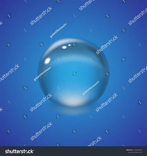 Realistic Water Drop Isolated Vector Illustration Stock Vector Royalty