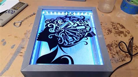 Lighted shadow box - YouTube