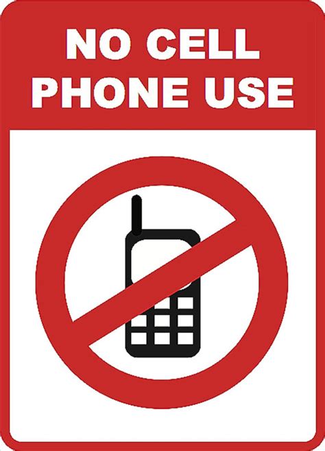 No Cell Phone Use Sign Printable