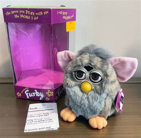 Vtg Tiger Electronics Furby Model 70 80 Tan Gray With Box Works Toys R
