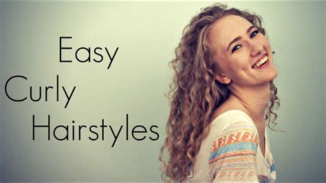 Easy Curly Hairstyles Youtube