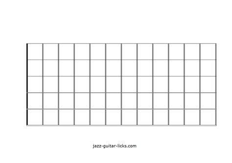 Printable Blank Guitar Neck Diagrams Chord And Scale Charts