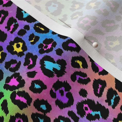 Cheetah Wild Colorful Leopard Fabric Spoonflower