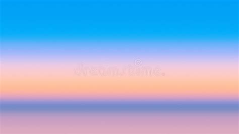 Blue Sky Background Gradient Day Abstract Horizon Stock Illustration