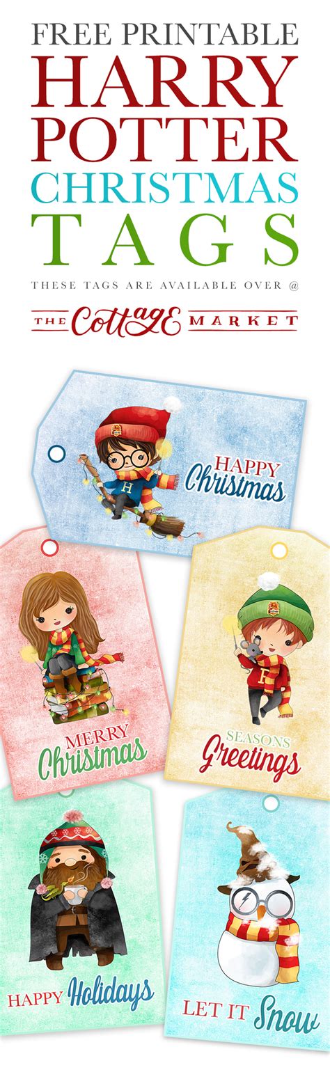 Custom holiday cards for every occasion. Free Printable Harry Potter Christmas Tags - The Cottage ...