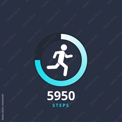 Fitness Tracking App Cocept Logo Vector Illustration Run Tracker Icon