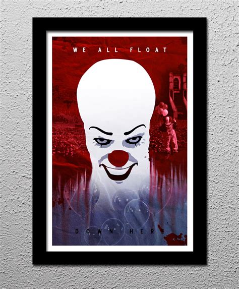 Stephen Kings It Pennywise The Clown Minimalist Horror Art Poster