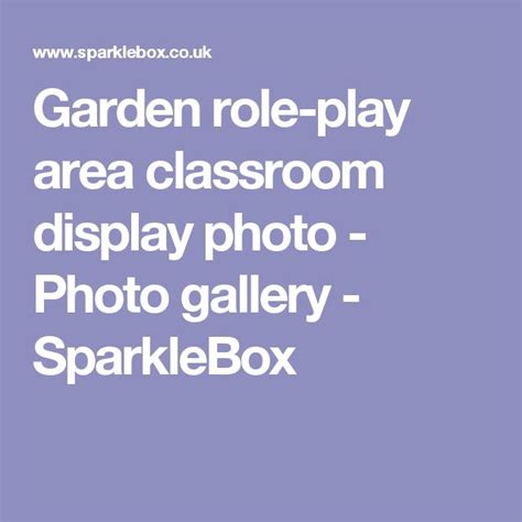 Garden Role Play Area Classroom Display Photo Photo Gallery