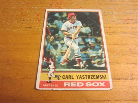 Carl Yastrzemski 1976 Topps 230 Trading Card Mlb Baseball Boston Red