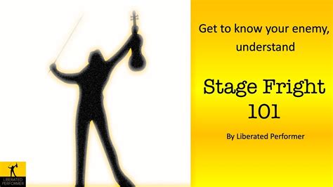 Stage Fright The Key Elements Of Stage Fright That You Need To Know