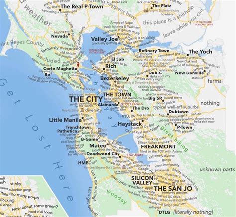 Press question mark to learn the rest of the keyboard shortcuts. Urban Dictionary Definitions Of Bay Area Places, Mapped: SFist