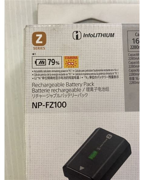 Sony Np Fz100 Rechargeable Lithium Ion Battery 2280mah
