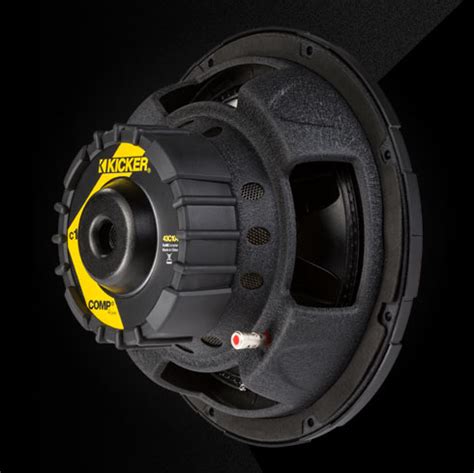 Great price for a great sounding sub. 10" Comp Subwoofer - 4 Ohm SVC | KICKER®